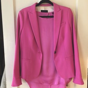 Banana Republic 100%wool blazer and silk shirt